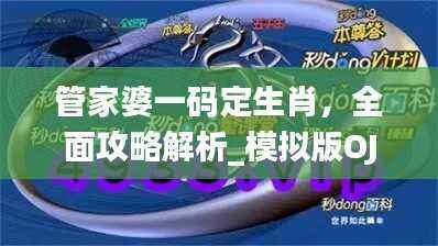 管家婆一码定生肖,全面攻略解析_模拟版OJB956.82