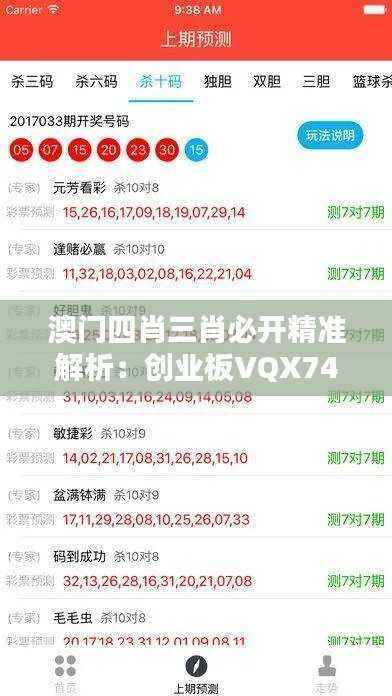 澳门四肖三肖必开精准解析:创业板VQX741.43热门答疑
