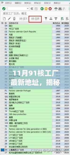 揭秘十一月新坐标,91核工厂最新地址背后的故事与影响