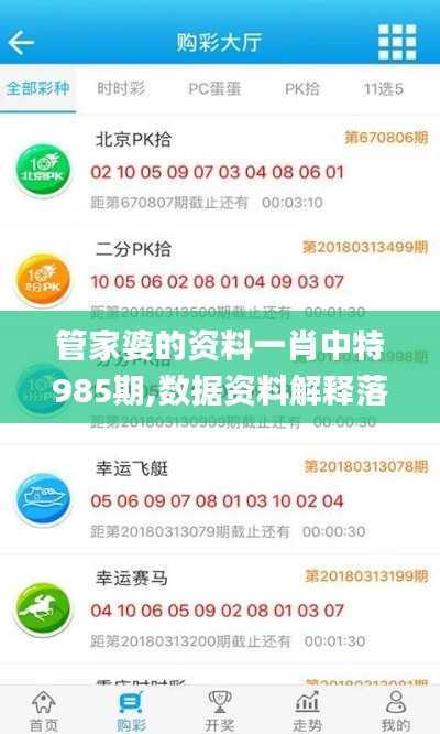 管家婆的资料一肖中特985期,数据资料解释落实_更新版EYZ929.95